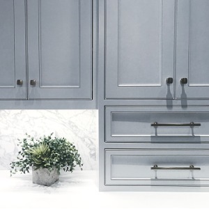 Versatile cabinetry and shelving give your kitchen storage space in style