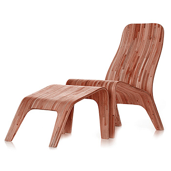 Wooden Angled Chair